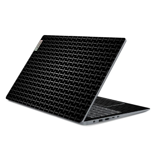 3M Material Textured Embossed Laptop Skin - Black and White Basket Weave Texture