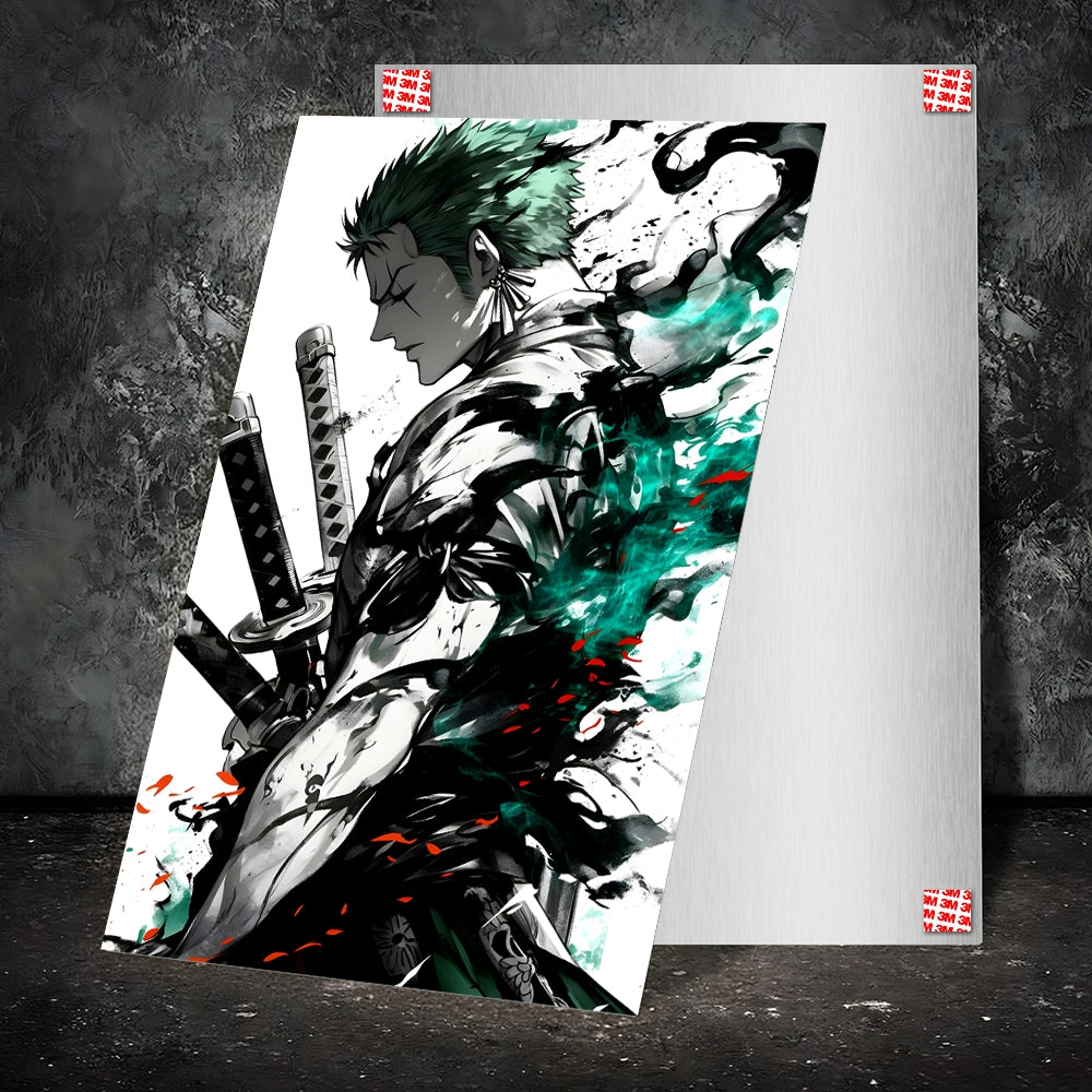High-Quality Metal Posters - One Piece Roronoa Zoro OP43 | Vibrant