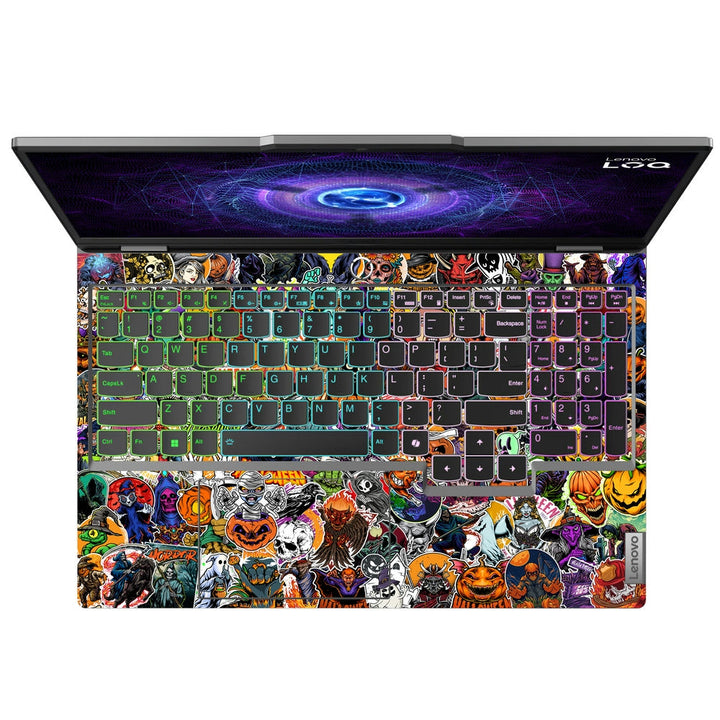 Shop Halloween Sticker Bomb Laptop Skin for Lenovo LOQ | Buy Online Now ...
