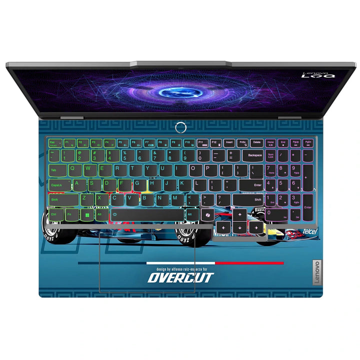 3M Material Textured Embossed Laptop Skin - F1 Red Bull Neon Style Race Car