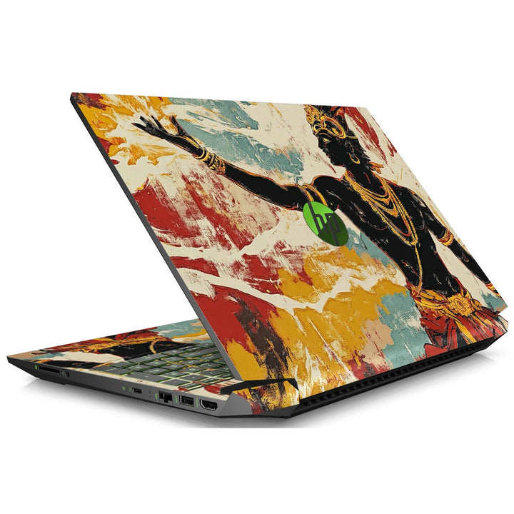Royal King Lord Krishna 3D Embossed Laptop Skin | Buy Online Now ...