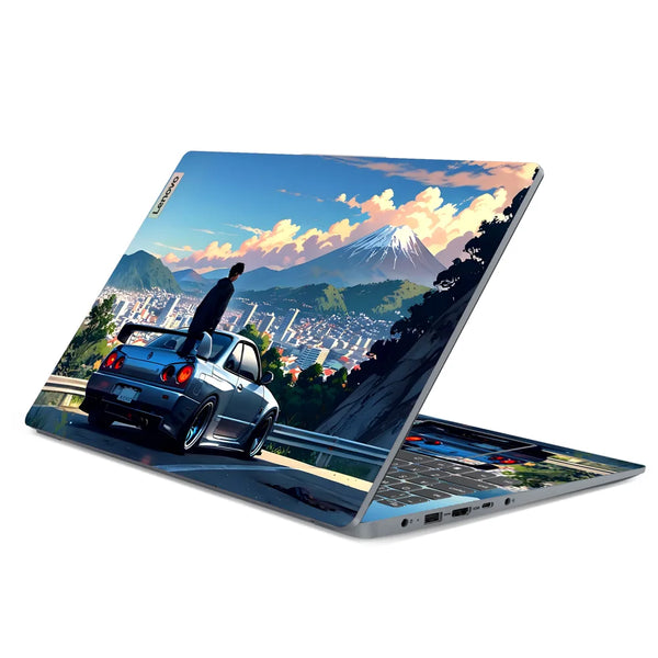 3M Material Textured Embossed Laptop Skin - Nissan R34 Skyline Mt Fuji