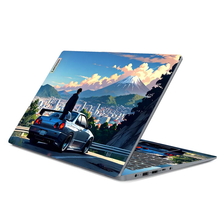 3M Material Textured Embossed Laptop Skin - Nissan R34 Skyline Mt Fuji