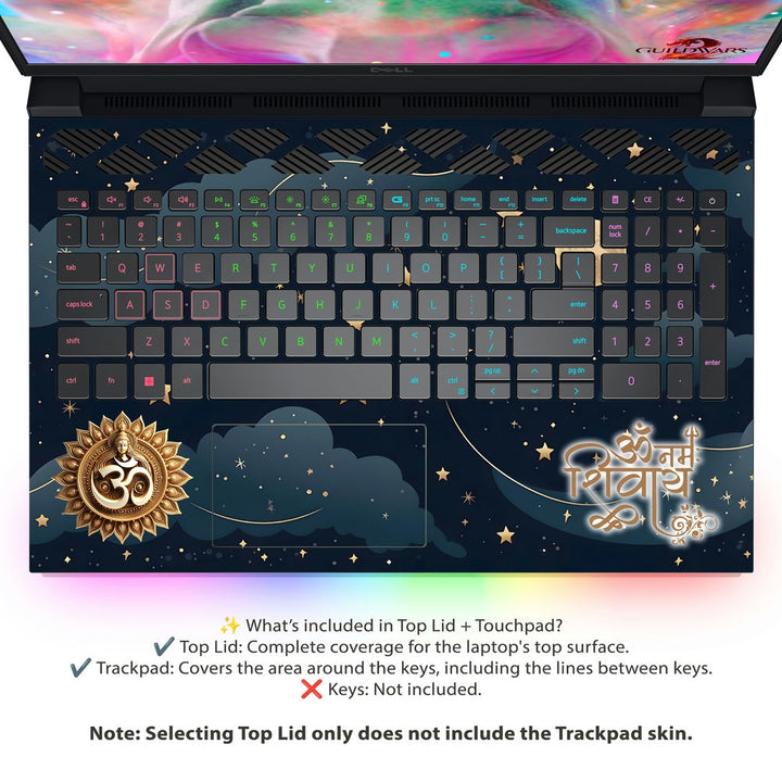 Dell Laptop Skin - Om Namah Shivay Circle