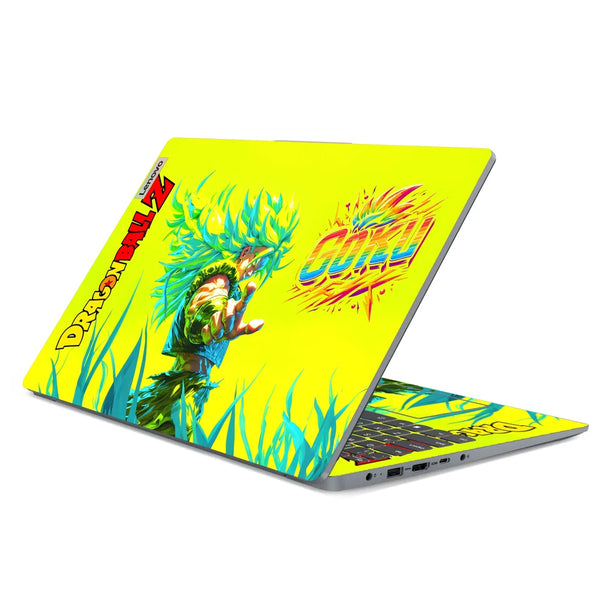 3M Material Textured Embossed Laptop Skin - Dragon Ball Z Super Saiyan God Neon