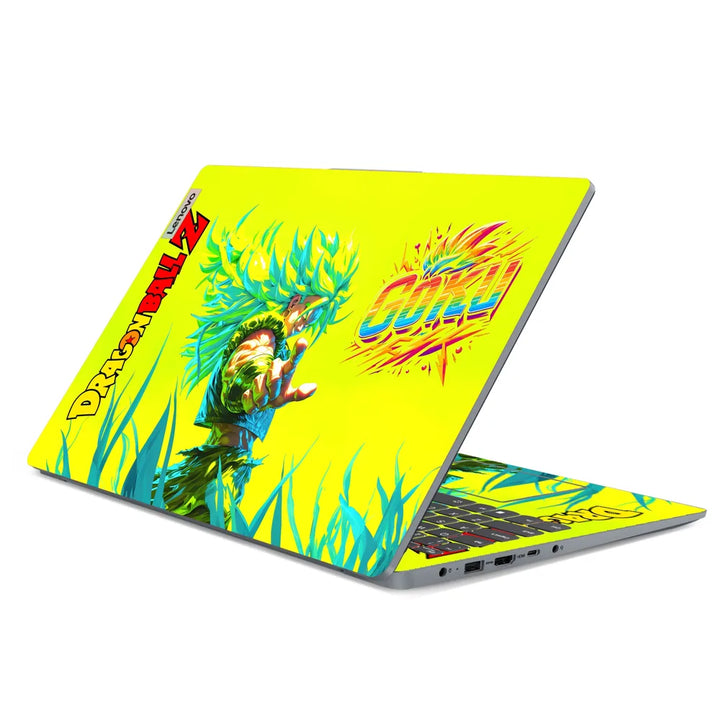 3M Material Textured Embossed Laptop Skin - Dragon Ball Z Super Saiyan God Neon
