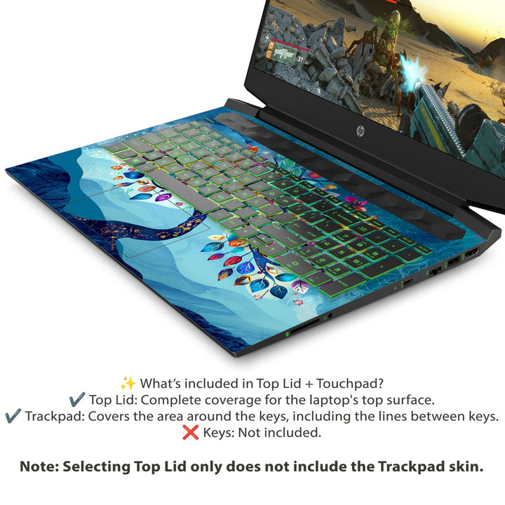 HP Laptop Skin - Whimsical Colorful Tree