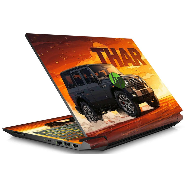 3D Embossed Laptop Skin - Thar Jeep Off-Road