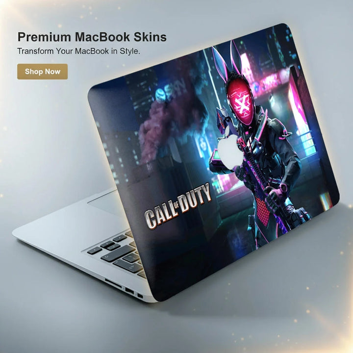 Call of Duty Cyberpunk Bunny Mask Character Laptop Skin for MacBook ...