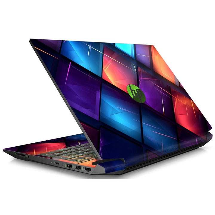 HP Laptop Skin - Vivid Cube Gradient Mosaic