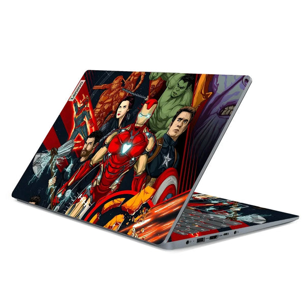 3D Embossed Laptop Skin - Iron Man & Avengers Art