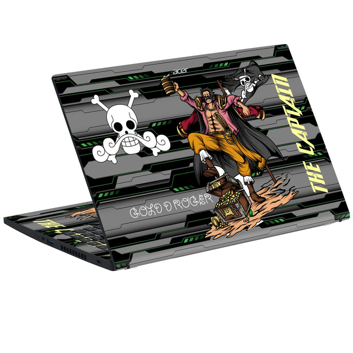 3M Material Textured Embossed Laptop Skin - One Piece Luffy Gear Five Captain