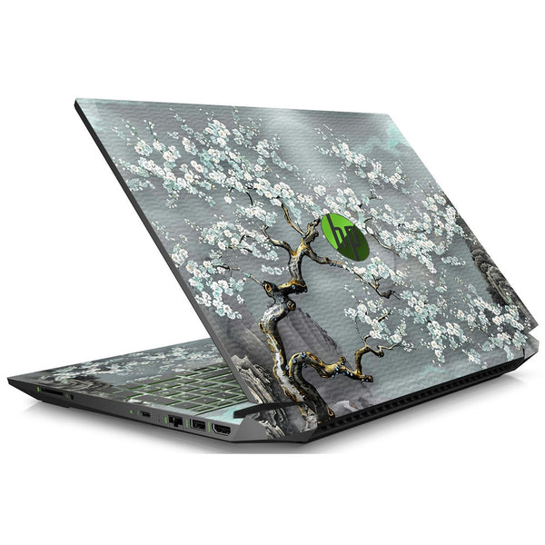 HP Laptop Skin - White Sakura Blossom Art