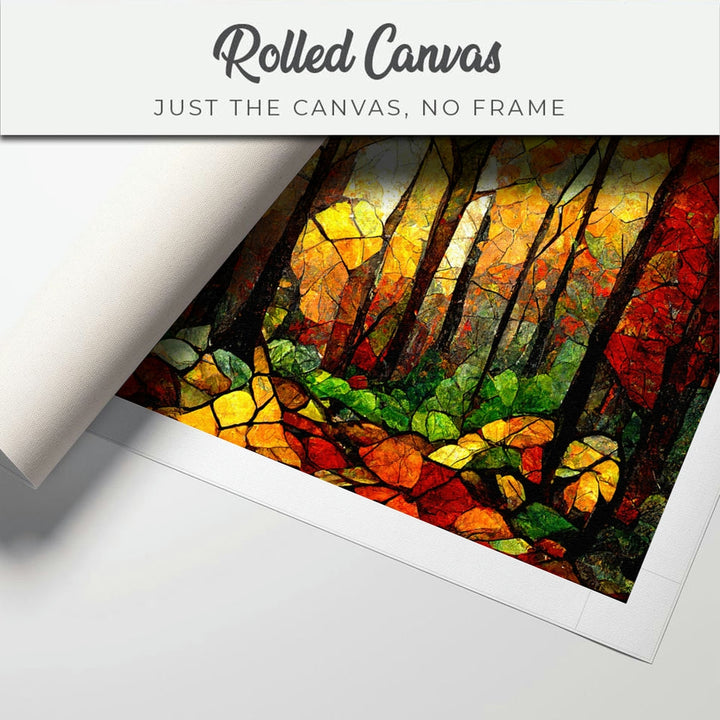 Canvas Painting - Colorful Autumn Forest