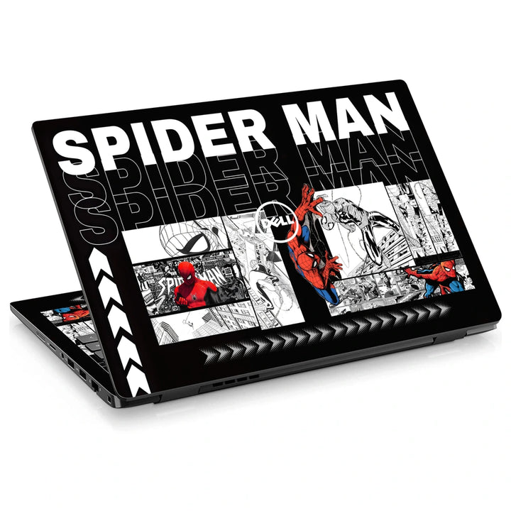 3M Material Textured Embossed Laptop Skin - Spider-Man Pop Art Comic Print