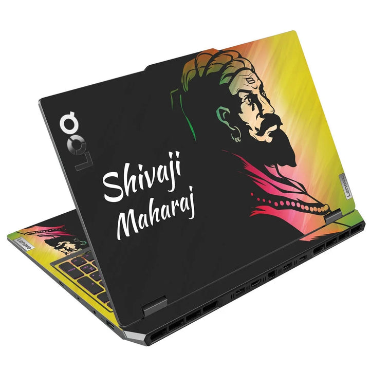 3D Embossed Laptop Skin - Shivaji Maharaj Artwork