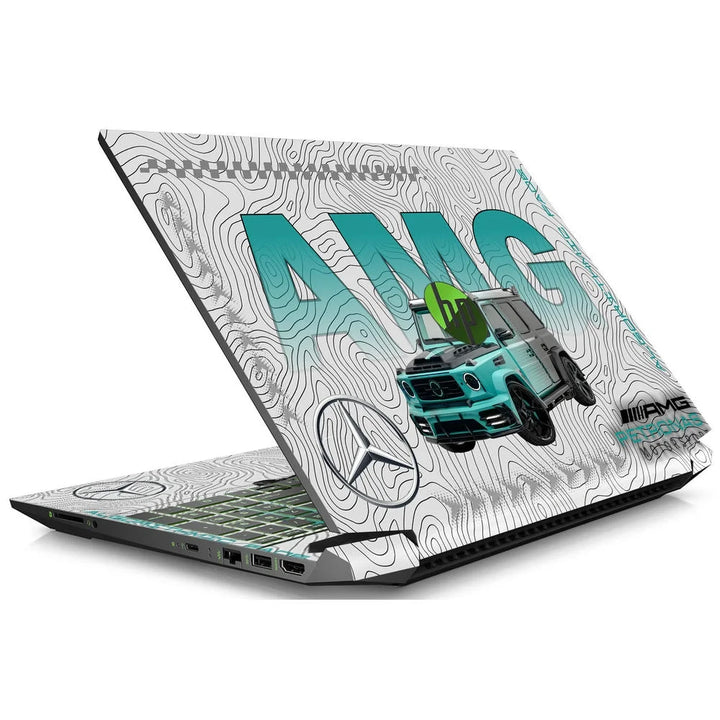 3D Embossed Laptop Skin - Mercedes AMG G63 Teal