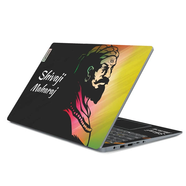 3D Embossed Laptop Skin - Shivaji Maharaj Artwork