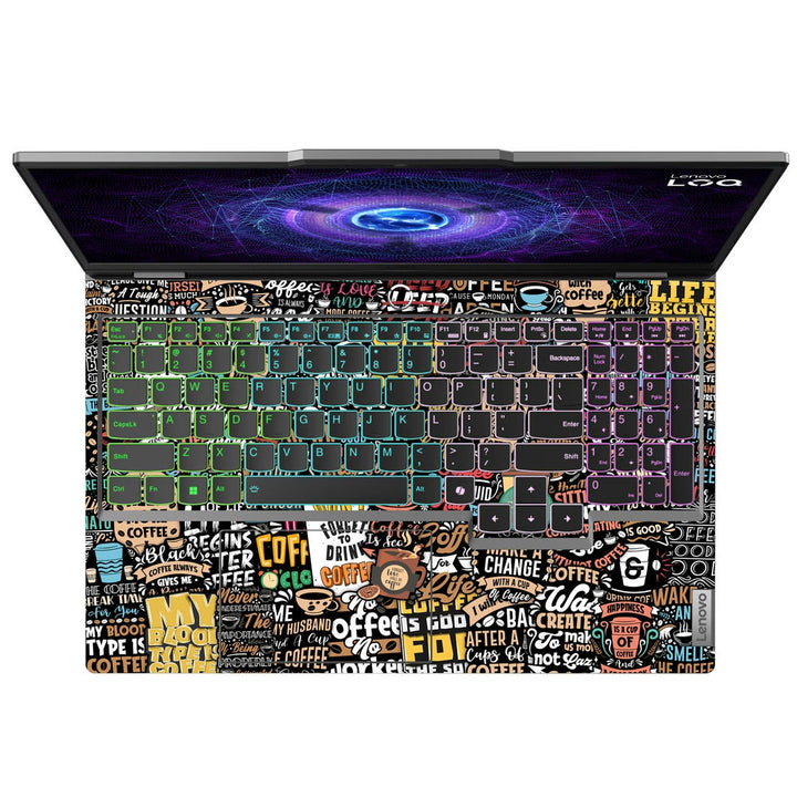 Shop Coffee Sticker bomb Laptop Skin for Lenovo LOQ | Buy Online Now ...