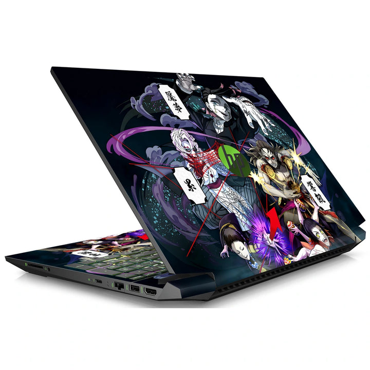 3M Material Textured Embossed Laptop Skin - Demon Slayer Upper Rank Demon Vortex