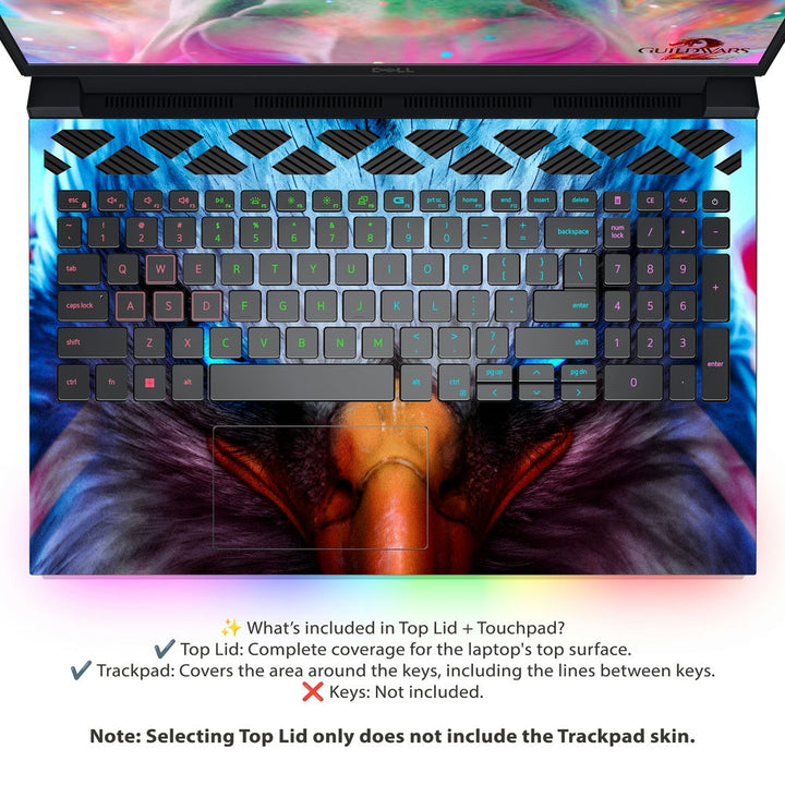 Dell Laptop Skin - Eagle Eyes Digital Art