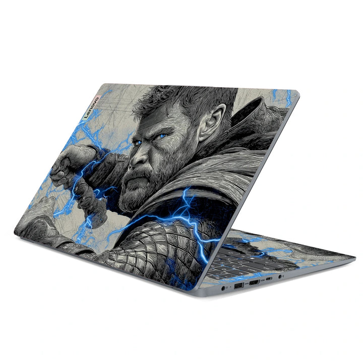 3M Material Textured Embossed Laptop Skin - Thor Ragnarok Battle Axe Warrior