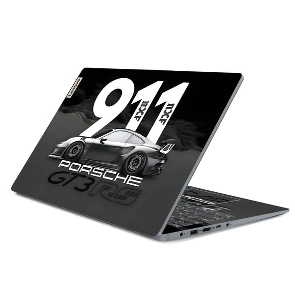 3M Material Textured Embossed Laptop Skin - Porsche 911 GT3 RS Abstract Art