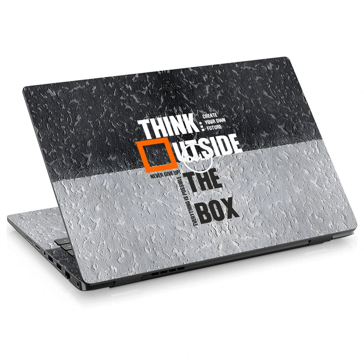 3M Material Textured Embossed Laptop Skin - Motivational Think Outside the Box