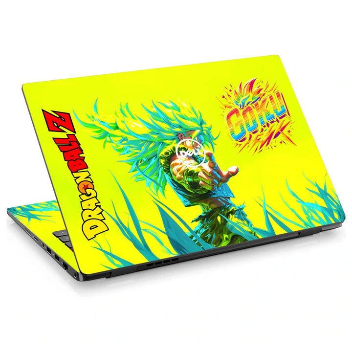 3M Material Textured Embossed Laptop Skin - Dragon Ball Z Super Saiyan God Neon