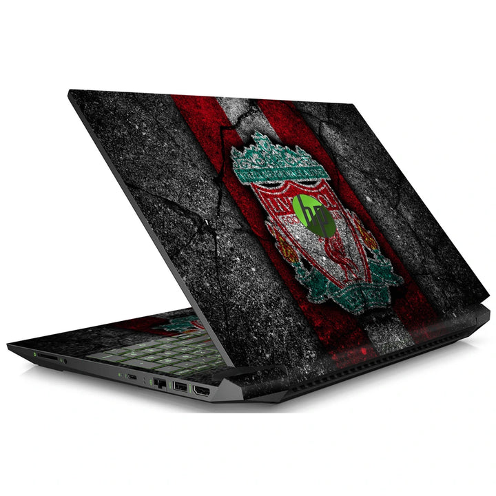 3M Material Textured Embossed Laptop Skin - Liverpool FC Red Crest and Motto
