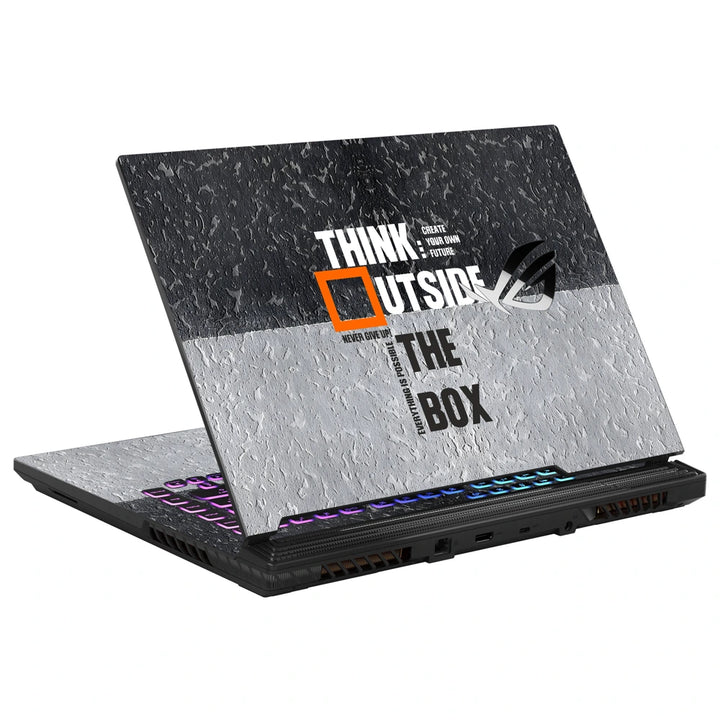 3M Material Textured Embossed Laptop Skin - Motivational Think Outside the Box