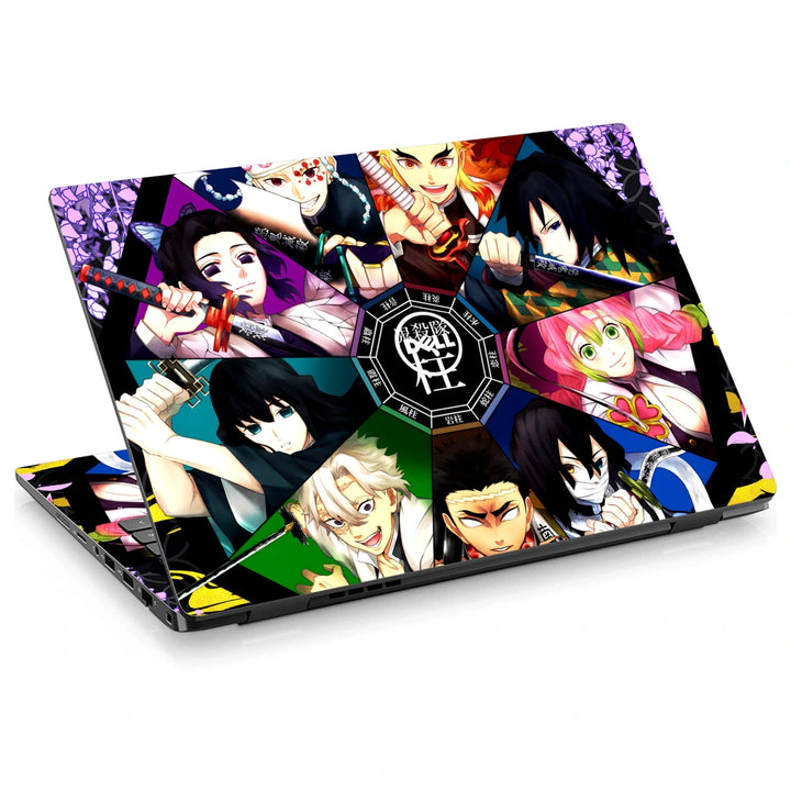 3M Material Textured Embossed Laptop Skin - Demon Slayer Rengoku Fire Pillar Art
