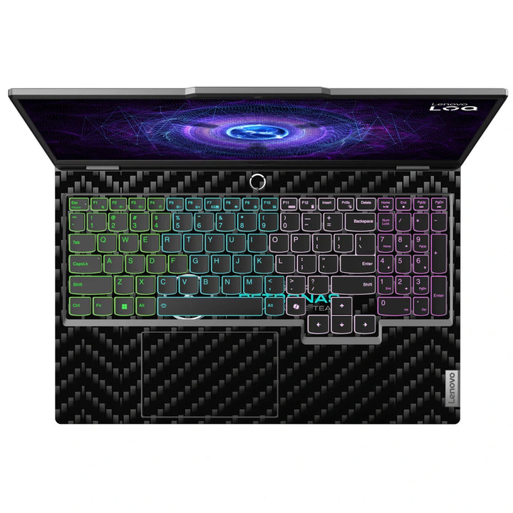 3M Material Textured Embossed Laptop Skin - Mercedes F1 Carbon Fiber Texture