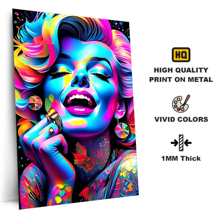 High-Quality Metal Posters - Vibrant Glamour | Vibrant Colors & Sharp ...