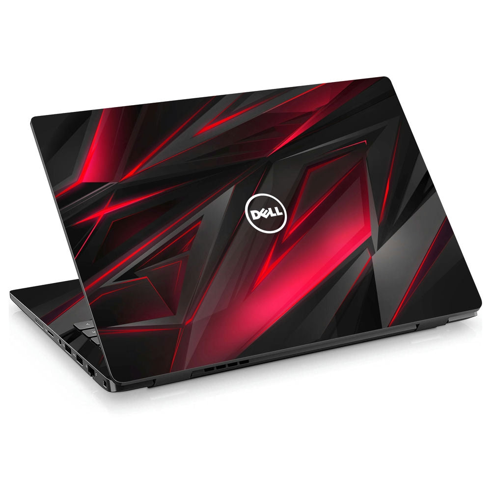 Shop Black Red 3D Pattern Laptop Skin for Dell | Buy Online Now ...