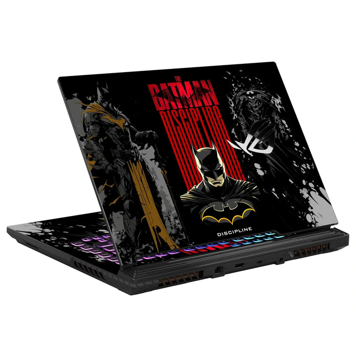 Batman Discipline Triptych Laptop Skin | 3D Embossed 3M Vinyl – SkinsLegend