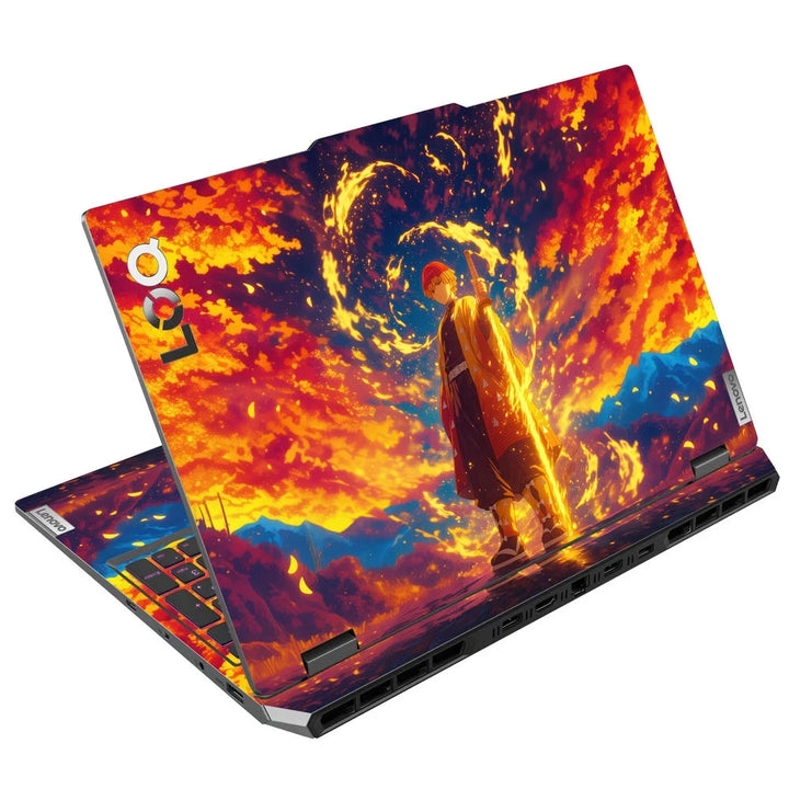 3D Embossed Laptop Skin - Zenitsu in Sunset