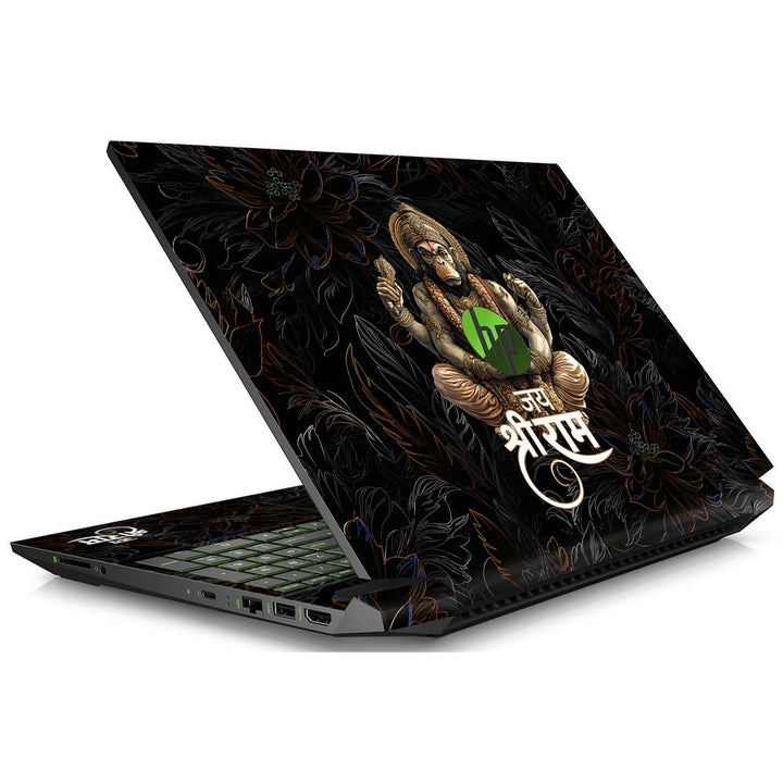 HP Laptop Skin - Hanuman Jai Shri Ram Art