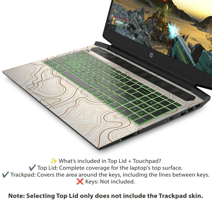 HP Laptop Skin - Topography Pattern TP11