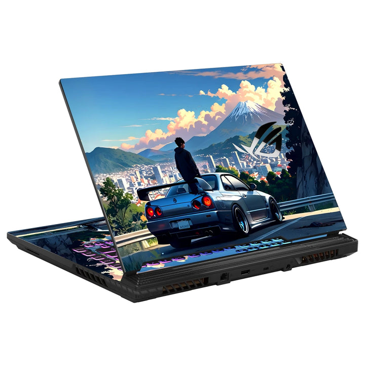 3M Material Textured Embossed Laptop Skin - Nissan R34 Skyline Mt Fuji