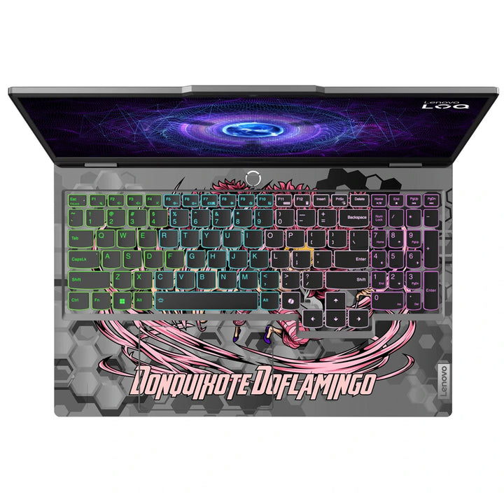 3M Material Textured Embossed Laptop Skin - Doflamingo Pink String Barrage