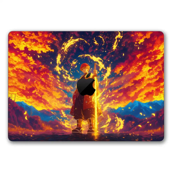 MacBook Laptop Skin - Zenitsu in Sunset