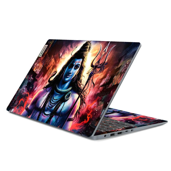 3D Embossed Laptop Skin - Lord Shiva Cosmic Energy