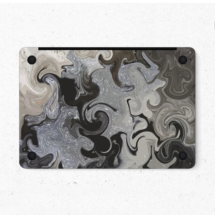 MacBook Laptop Skin - Abstract Monochrome Black White Marble