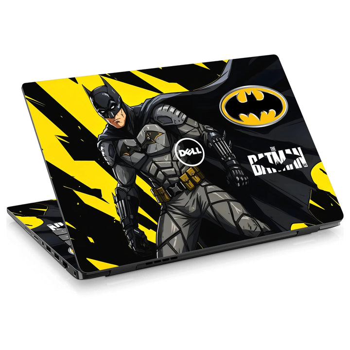 3M Material Textured Embossed Laptop Skin - The Batman Yellow Slash Art