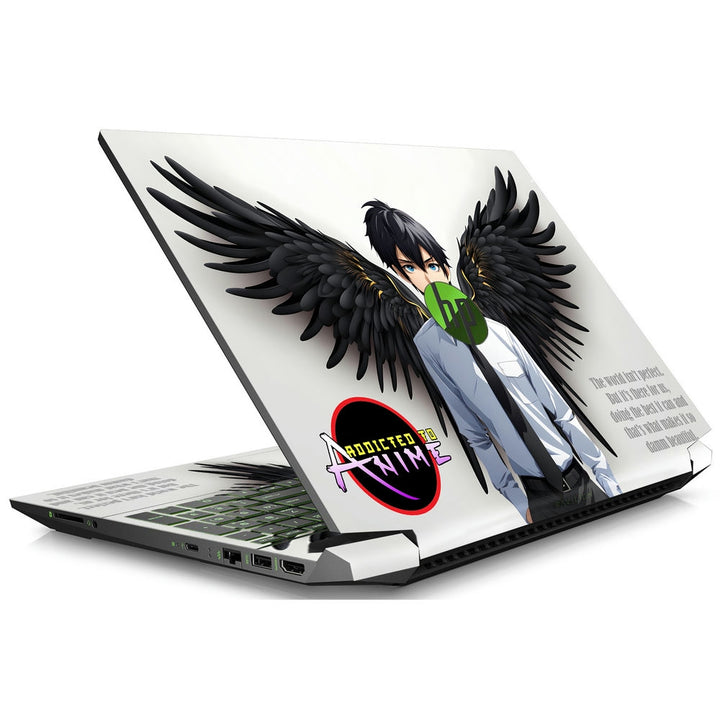 HP Laptop Skin - Addicted to Amime Wings