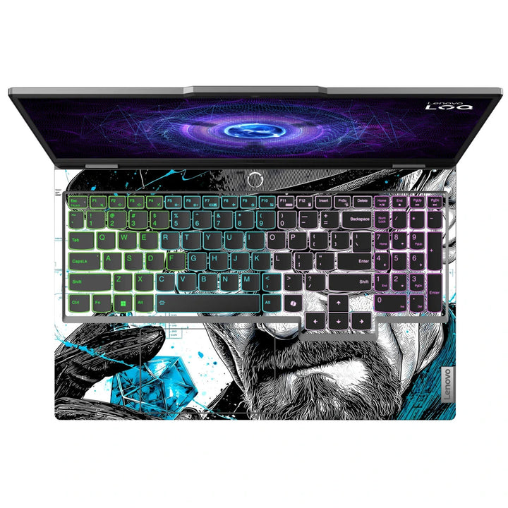 3M Material Textured Embossed Laptop Skin - Breaking Bad Heisenberg Blue Pop Art