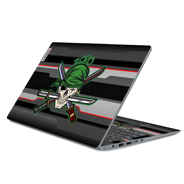 3M Material Textured Embossed Laptop Skin - Pirate Skull and Crossed Swords