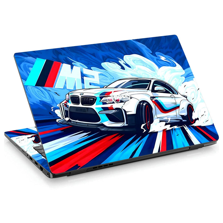 Dell Laptop Skin - BMW M Sport White Splash