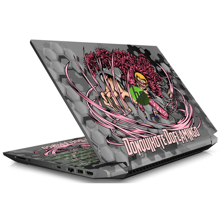 3M Material Textured Embossed Laptop Skin - Doflamingo Pink String Barrage